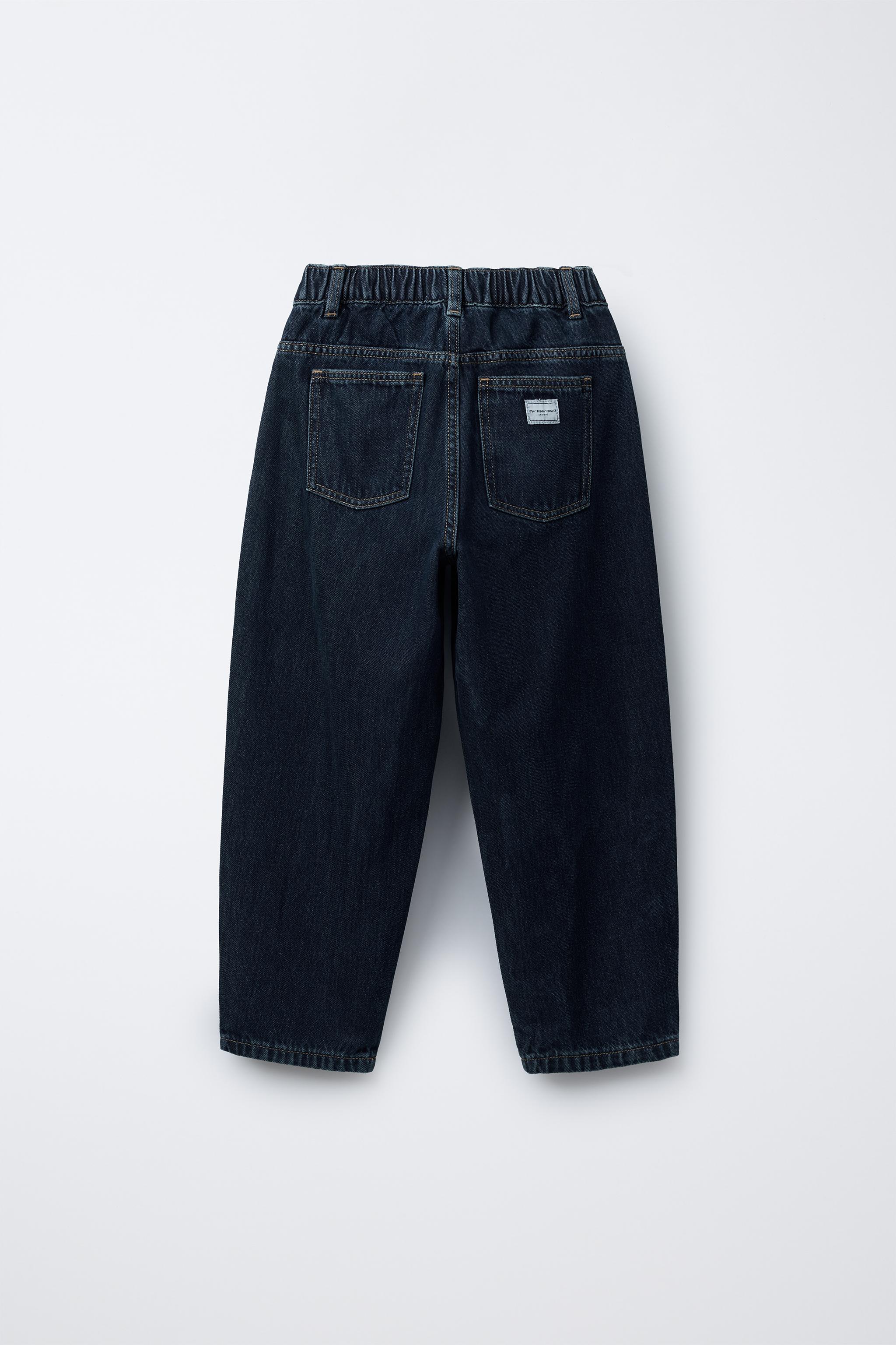PLEATED BALLOON DENIM PANTS